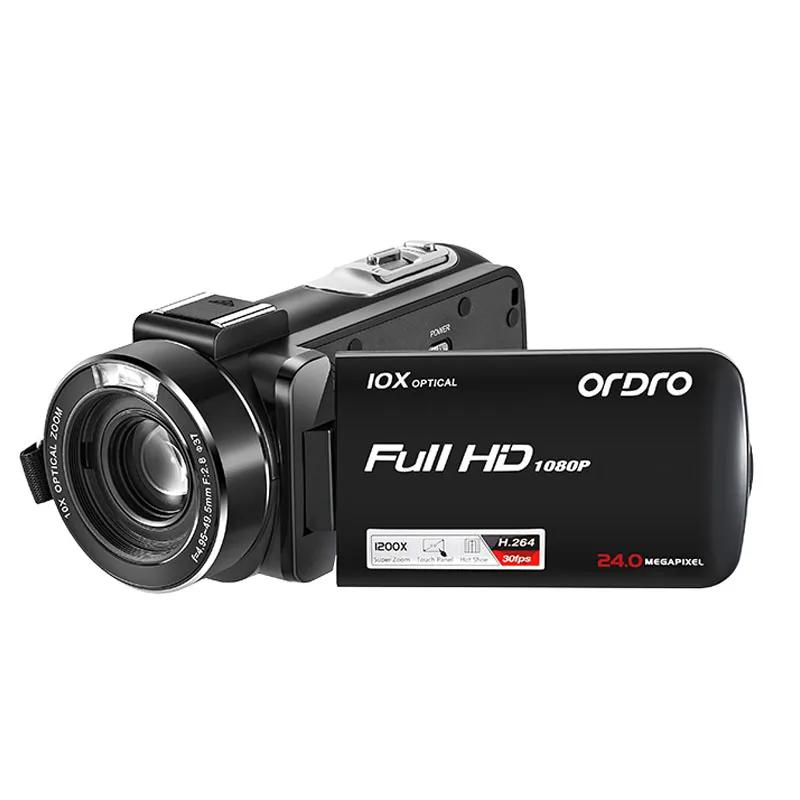 Ordro-Z82 ķڴ Vlog  ī޶, ũ , 1080P Ǯ HD 10X  120x   Filmadora ī޶, Ʃ 